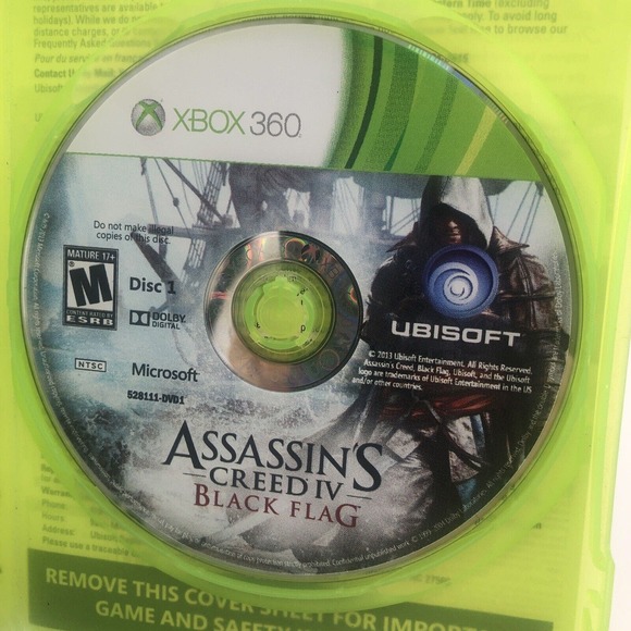 Assassin's Creed IV Black Flag Xbox 360 Rated M Pirates Battle Looting Fighting - Picture 5 of 5